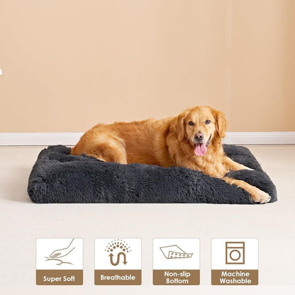 Dog Bed Soft Pet Cushion Large Dog Crate Puppy Cat Mattress Washable Pad Mat Xl